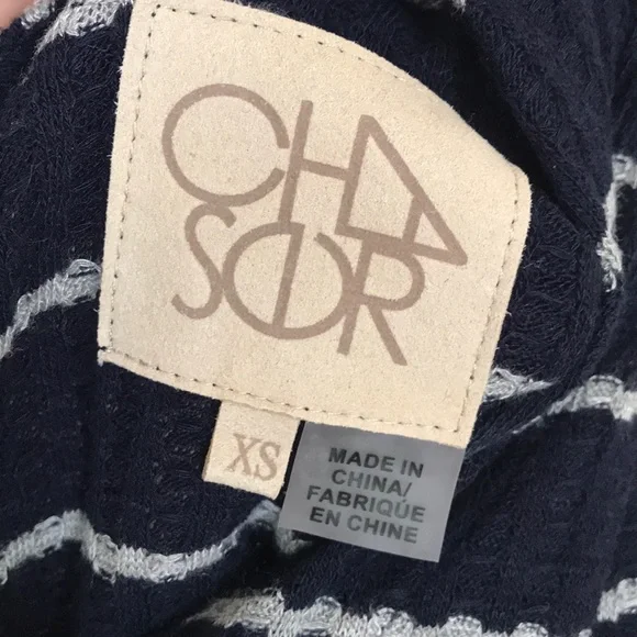 Chaser navy striped viscose strappy back top - Picture 10 of 11